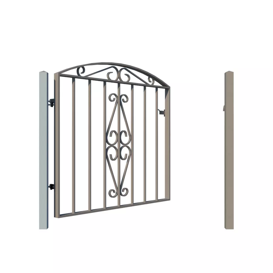 Metal Garden Gate - The Taunton - opening