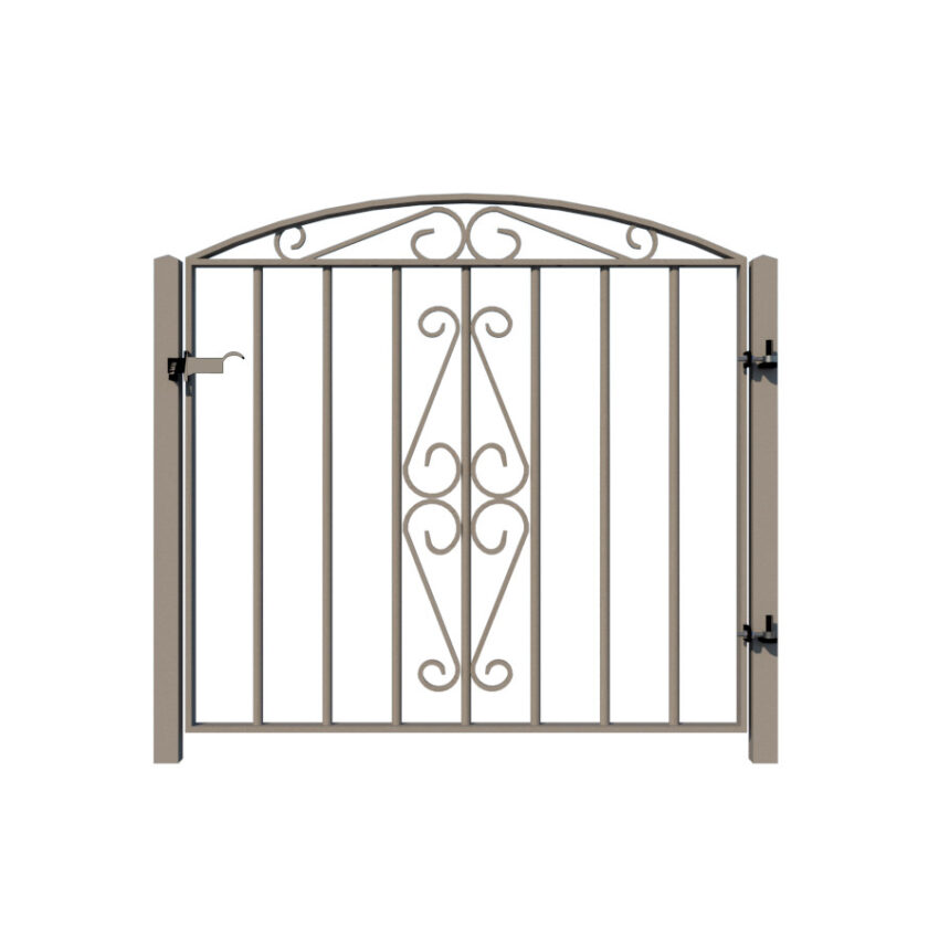 Metal Garden Gate - The Taunton - rear view