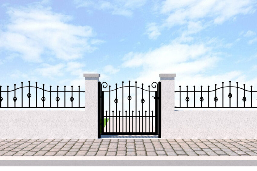 Metal Garden Gate - The Wentworth - railings