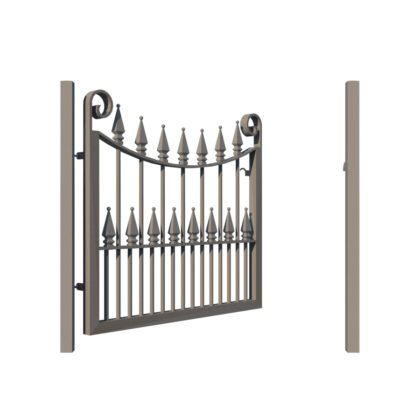 Metal Garden Gate - The Winchester - opening