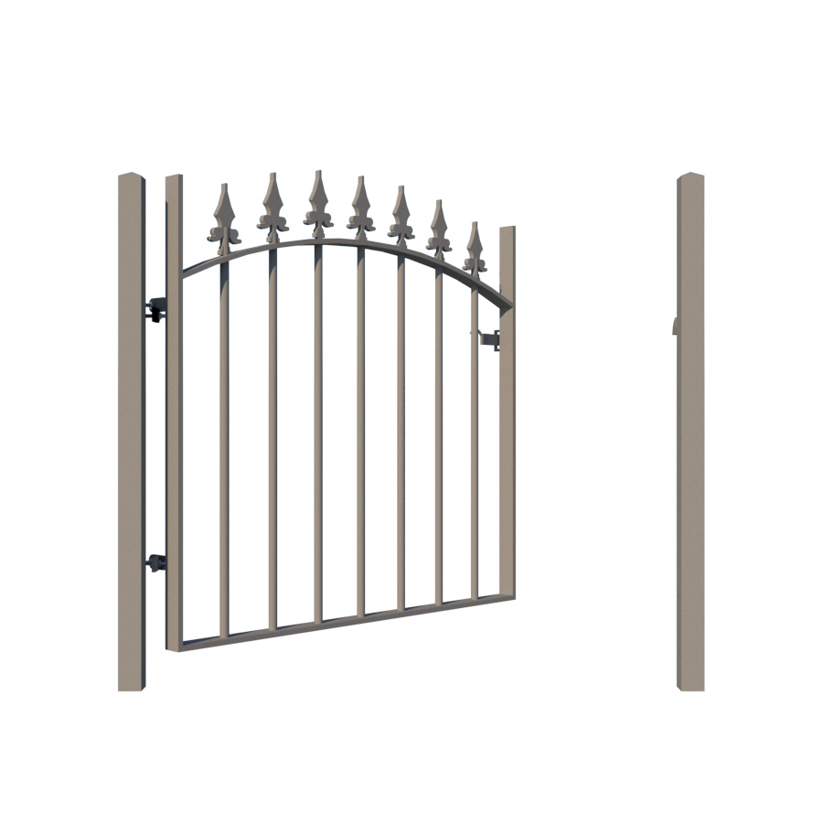 Metal Garden Gate - The Wycombe - open