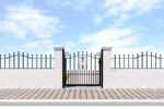 Metal Garden Gate and Railings - The Gloucester