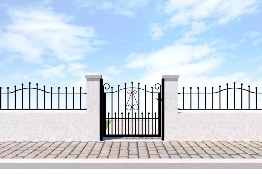 Metal Garden Gate and Railings - The Gloucester