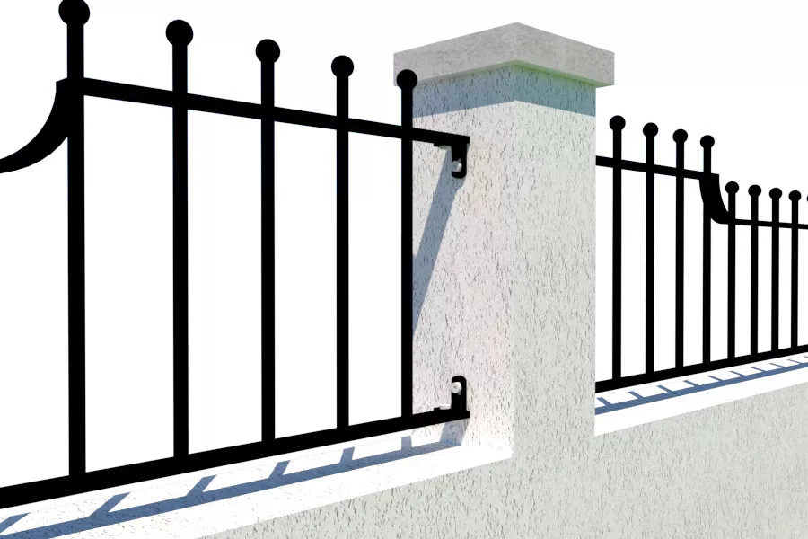 Metal Garden Railings - The Chester 2