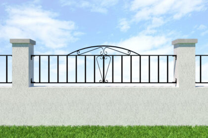 Metal Garden Railings - The Taunton