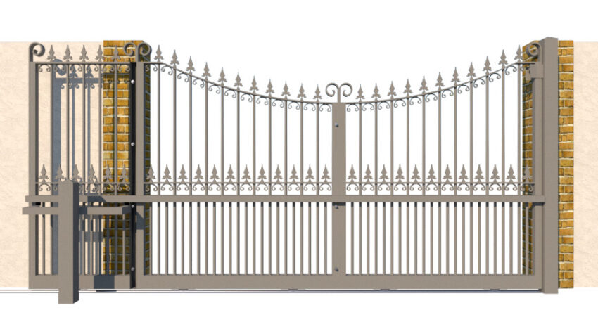 Metal Sliding Gate - The Chelmsford - rear