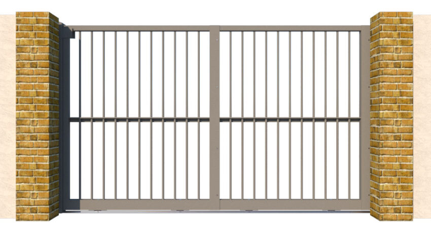 Metal Sliding Gate - The Cheltenham - closed