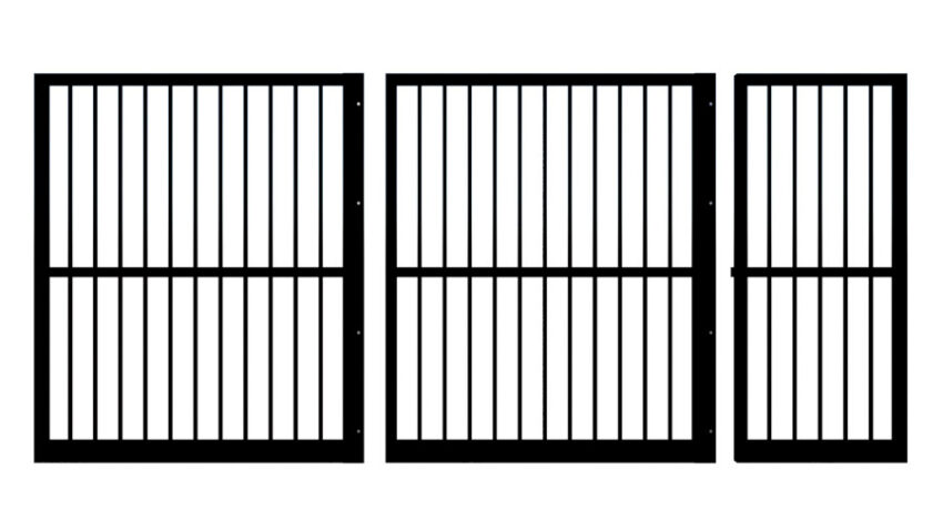 Metal Sliding Gate - The Cheltenham - split