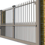 Metal Sliding Gate - The Darlington - side