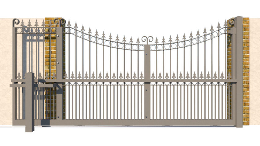 Metal Sliding Gate - The Hertfordshire - rear