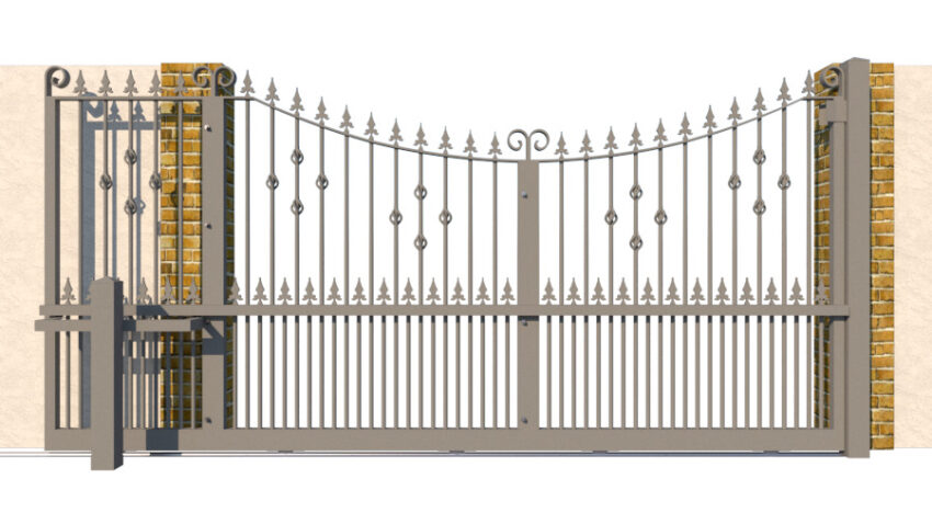 Metal Sliding Gate - The Knightsbridge - rear
