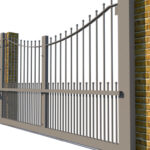 Metal Sliding Gate - The Peacehaven - side