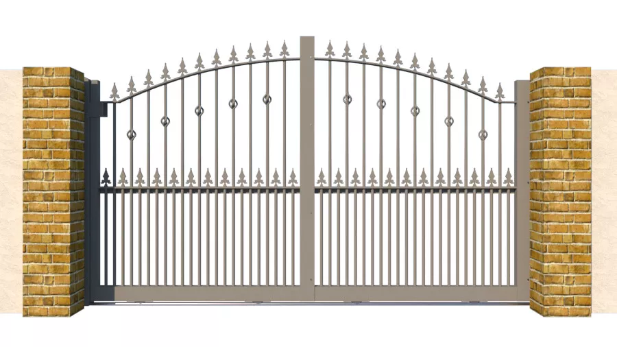 Metal Sliding Gate - The Sandringham - closed