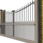Metal Sliding Gate - The Winchester - side