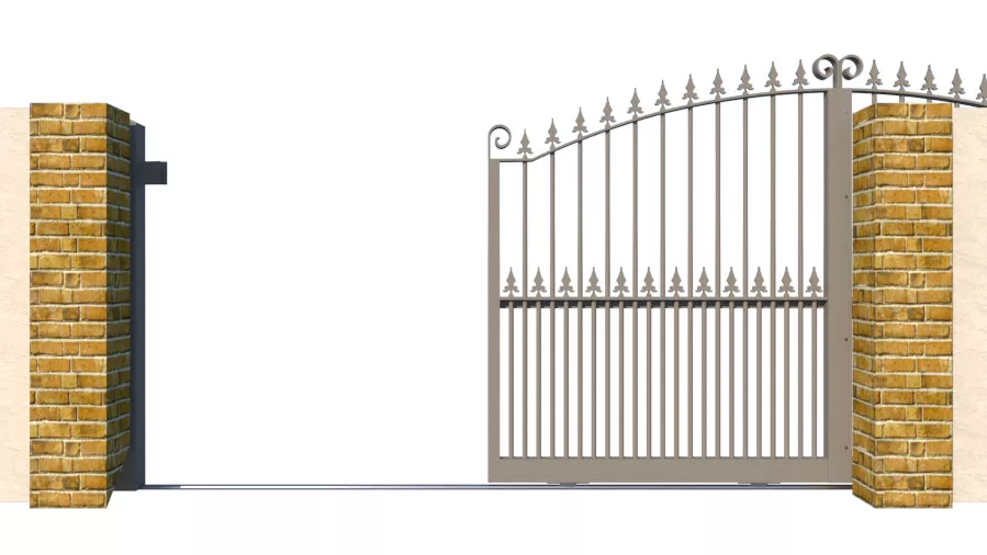 Metal Sliding Gates - The Surrey - opening