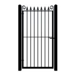 Metal side gate - The Farnborough - Gates and Fences UK