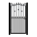 Metal side gate - The Sandringham Gates and Fences UK