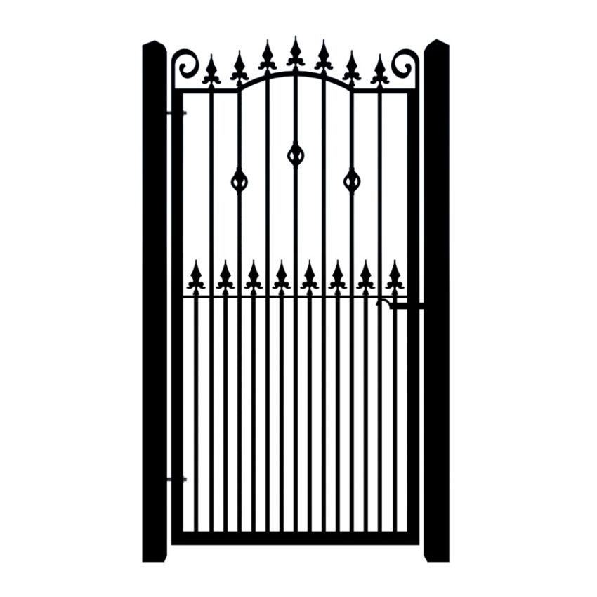Metal side gate - The Sandringham Gates and Fences UK