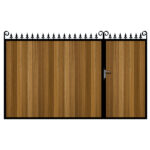 Middleton Iroko Split Driveway Gate
