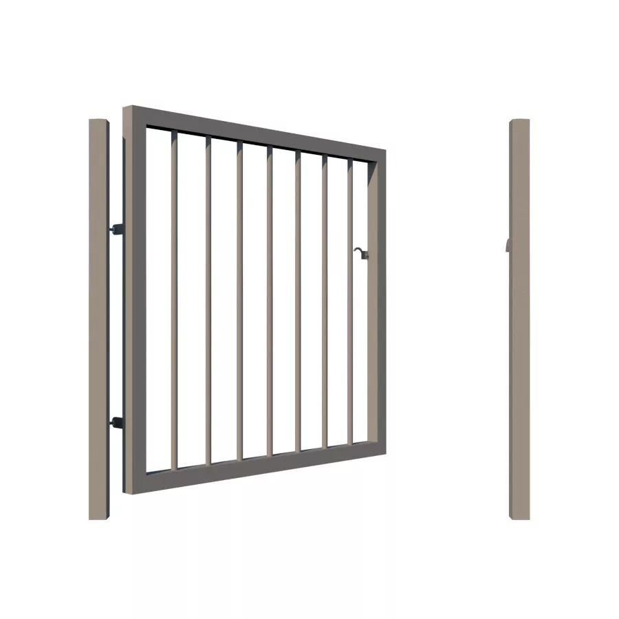 Modern Garden Gate - The Cheltenham - opening