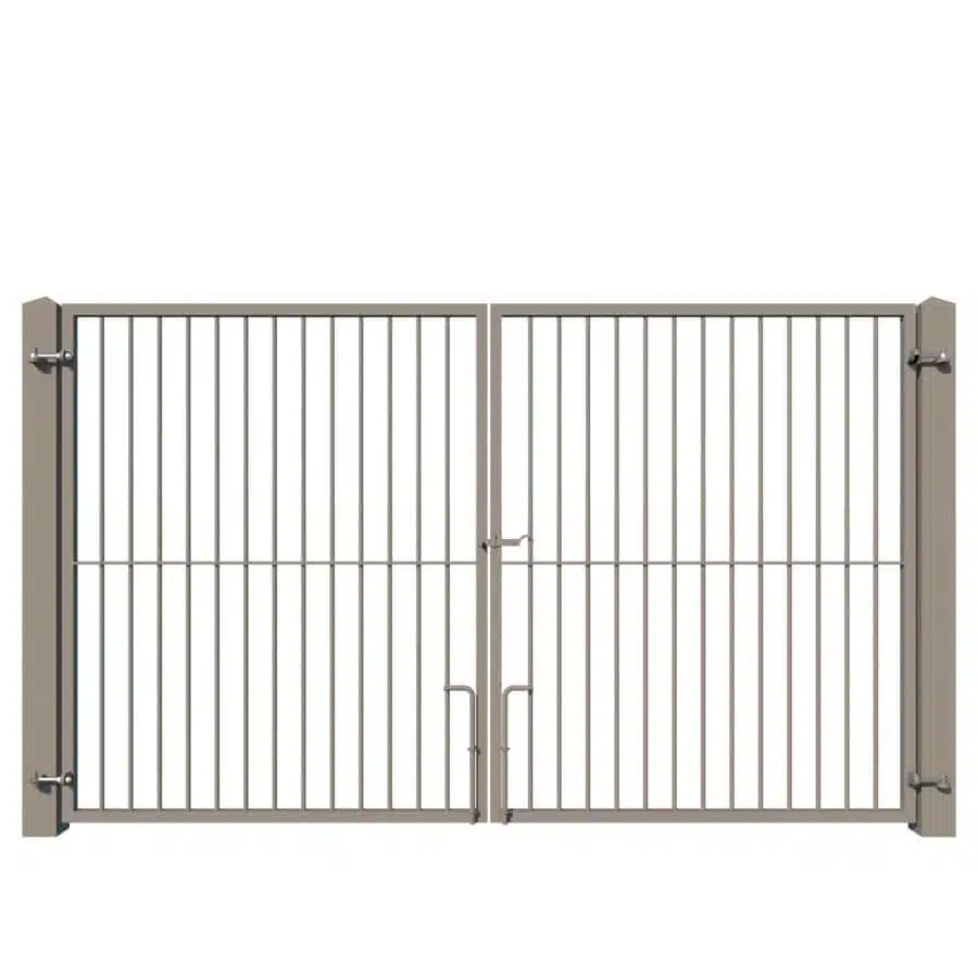 Modern Metal Driveway Gate design - The Cheltenham - rear view