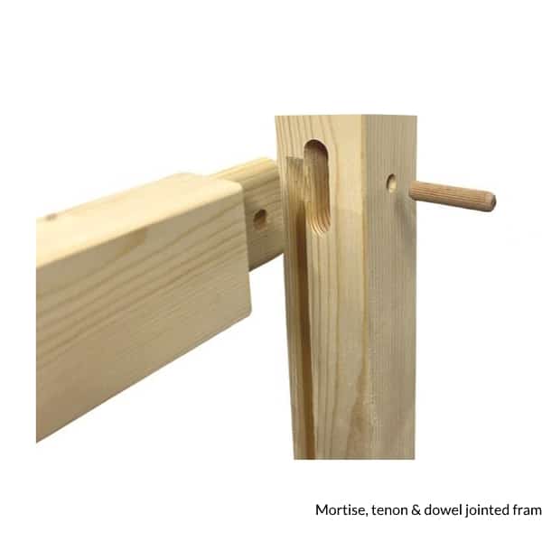 Mortise tenon and dowel jointed frame - garage doors