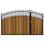 Oxford Iroko Split Driveway Gate