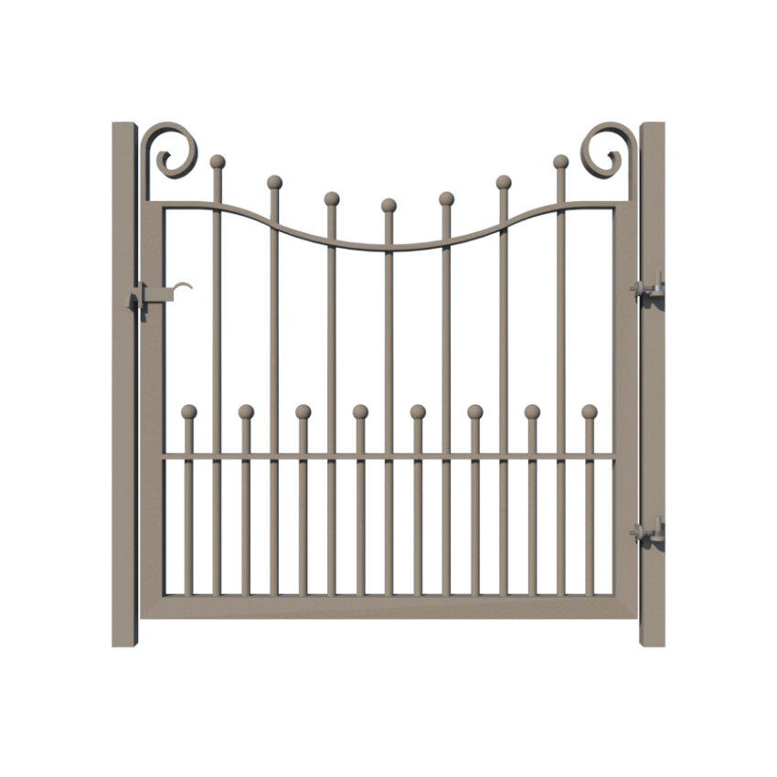 Peacehaven Metal Garden Gate rear view