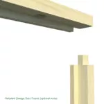 Rebated Garage Door Frame in Softwood Timber