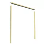 Rebated Garage Door Frame in Timber