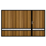 Sandbanks Iroko Split Driveway Gate