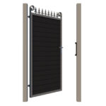 Side Gate - Composite - The Dartford - Anthracite Grey - open