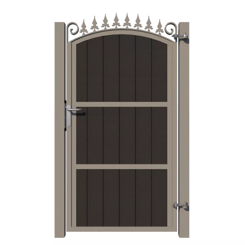Side Gate - Composite - The Dorchester - Anthracite - rear