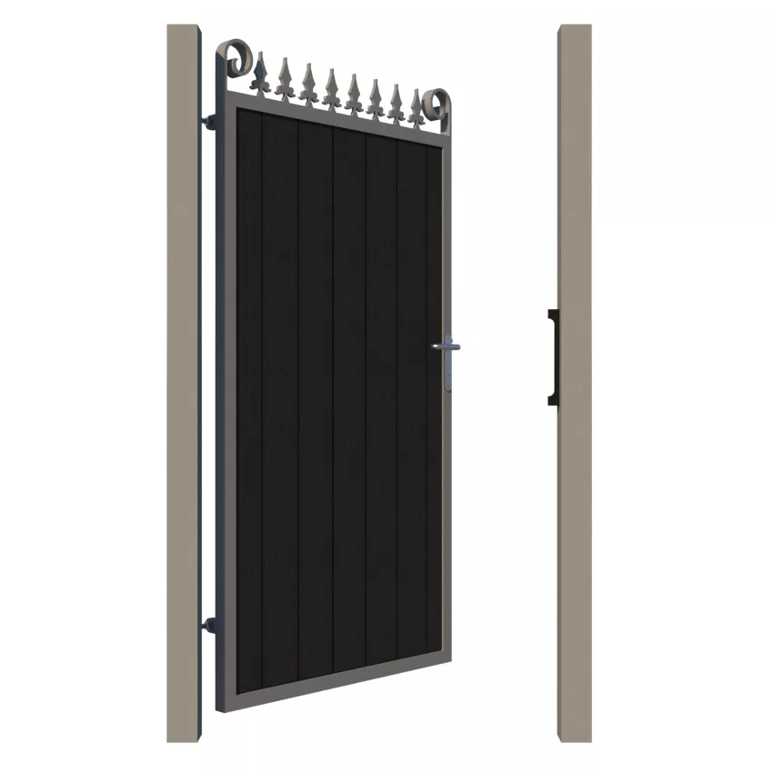 Side Gate - Composite - The Middleton - Anthracite - open