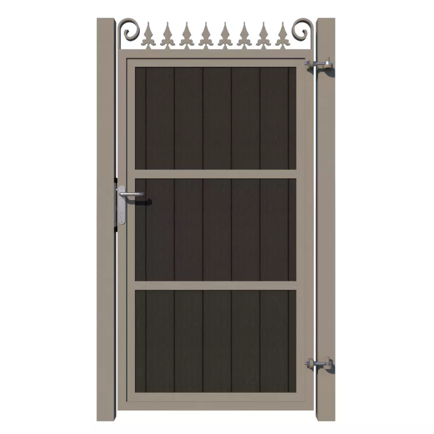 Side Gate - Composite - The Middleton - Anthracite - rear