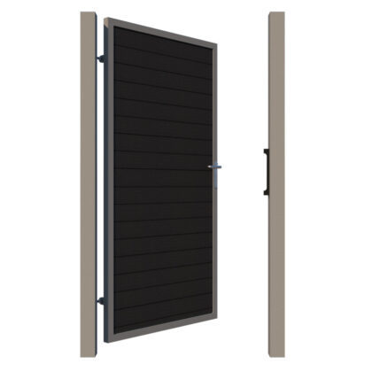 Side Gate - Composite - The Warwickshire - Anthracite - open