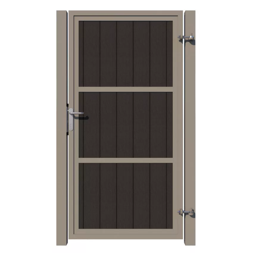 Side Gate - Composite - The York - Anthracite - rear