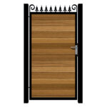 Side Gate - Metal Framed with Timber - The Dartford
