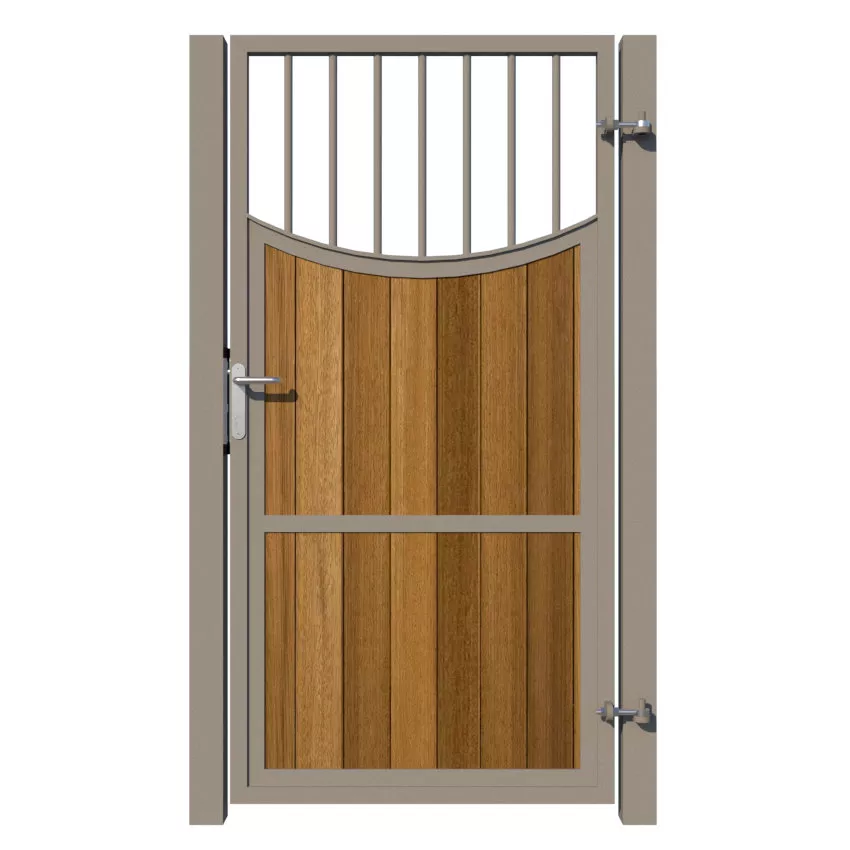 Side Gate - Metal Framed with Timber - The Lyndhurst - rear