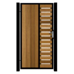 Side Gate - Metal Framed with Timber - The Malvern