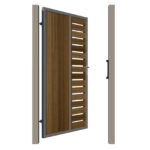 Side Gate - Metal Framed with Timber - The Malvern - opening