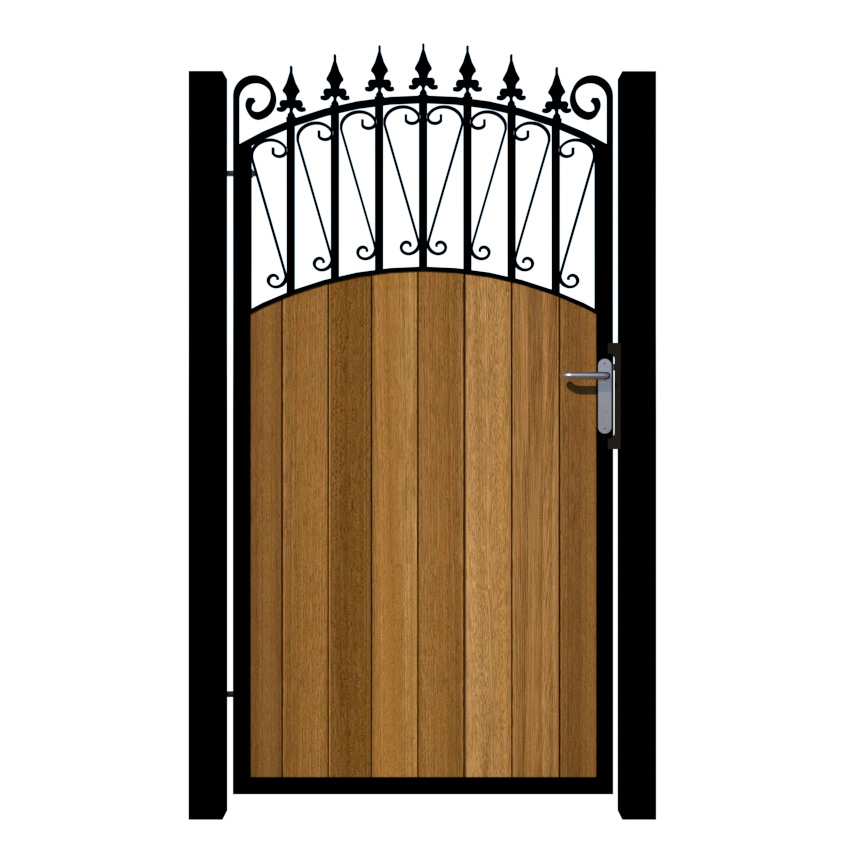 Side Gate - Metal Framed with Timber - The Oxford