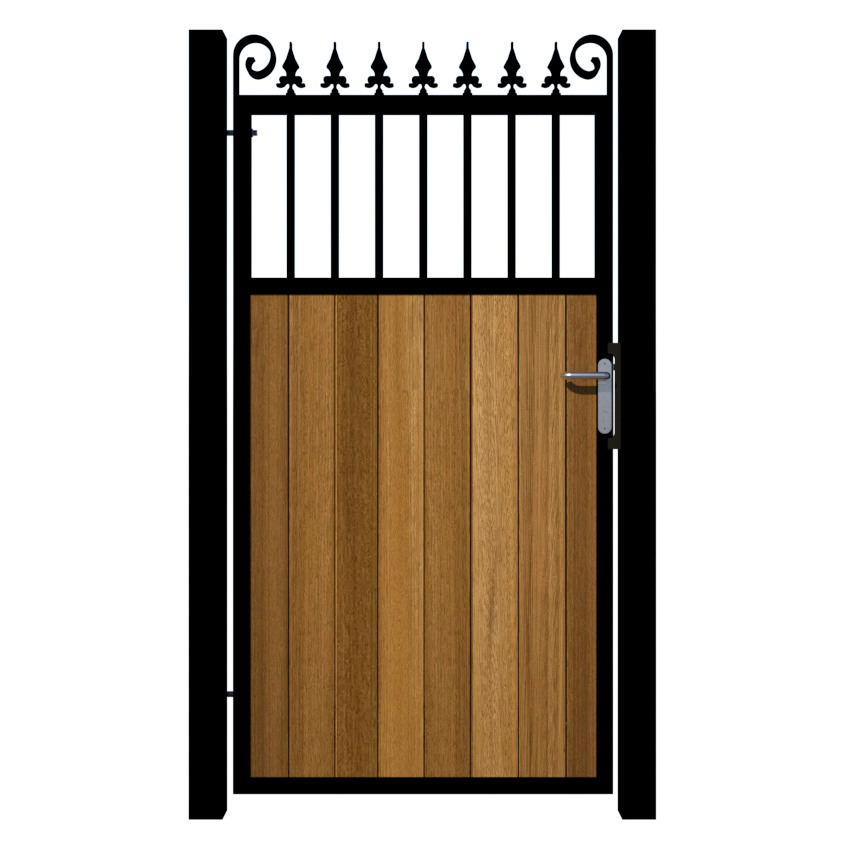 Side Gate - Metal Framed with Timber - The Wilton