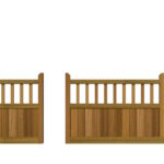 Sliding Gate - Hardwood - The Baywood - split