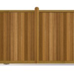 Sliding Gate - Hardwood - The Brentwood - closed