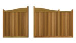 Sliding Gate - Hardwood - The Brookwood - split