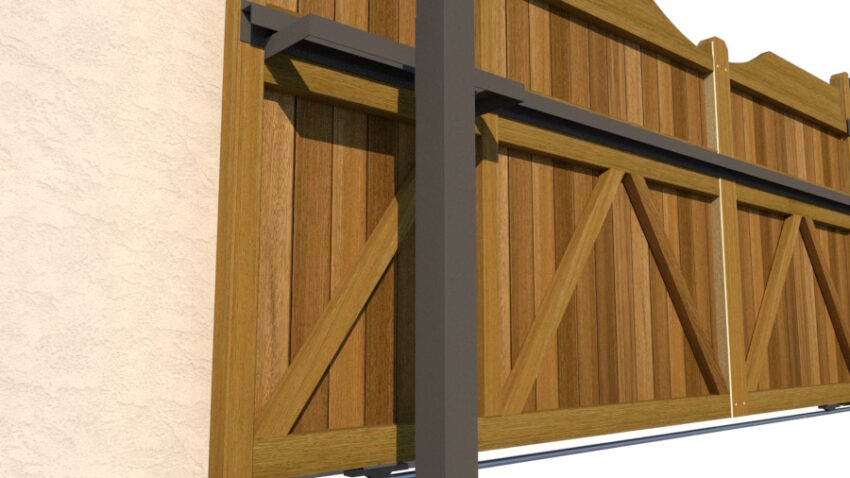 Sliding Gate - Hardwood - The Comptonwood - 1