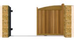 Sliding Gate - Hardwood - The Earlswood - open