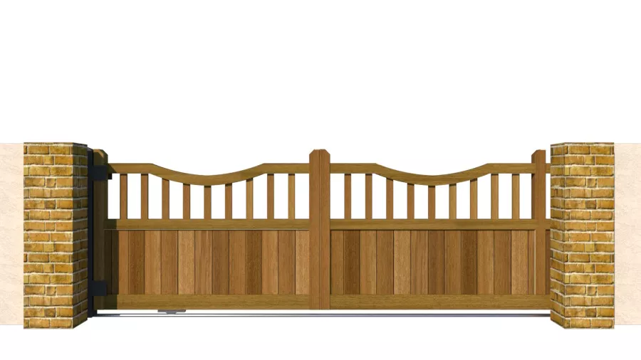 Sliding Gate - Hardwood - The Knowlwood - closed