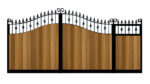 Sliding Gate - Metal Framed with Timber - The Aberdeen